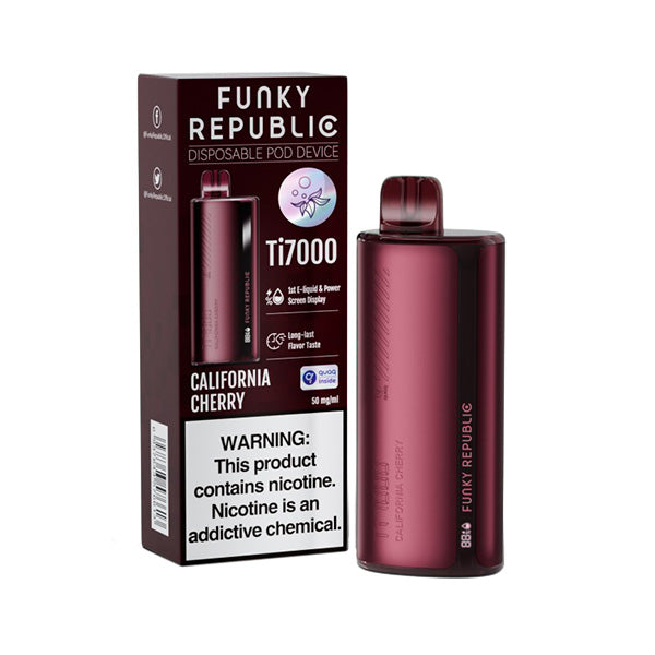 Funky Republic Rechargeable Disposable [7000] Pay 56.99 +tax when you buy 3